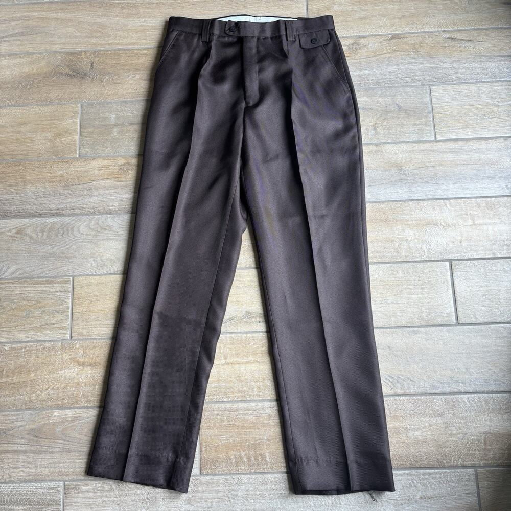 NWT Steve Harvey Dress‎ Pants Mens 34 Toffee Brown Pleated Celebrity Edition New